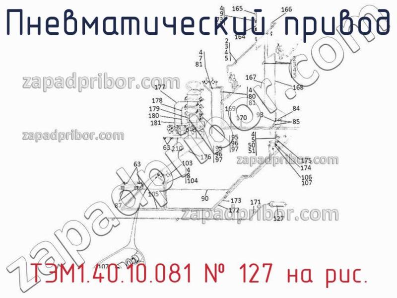 Пневматический привод ТЭМ1.40.10.081 фотография.