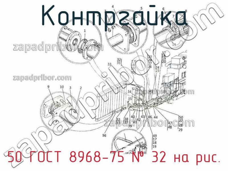 Контргайка 50 ГОСТ 8968-75 фотография.