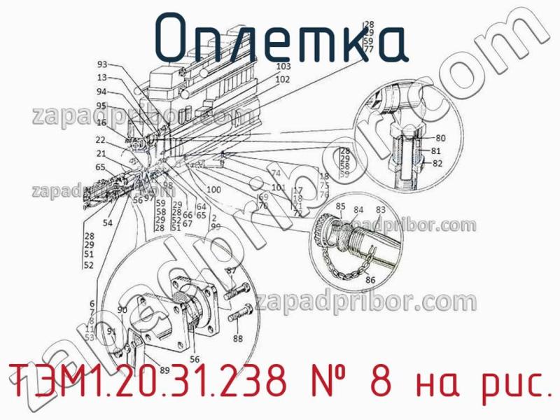 Оплетка ТЭМ1.20.31.238 фотография.