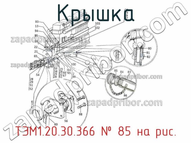 Крышка ТЭМ1.20.30.366 фотография.