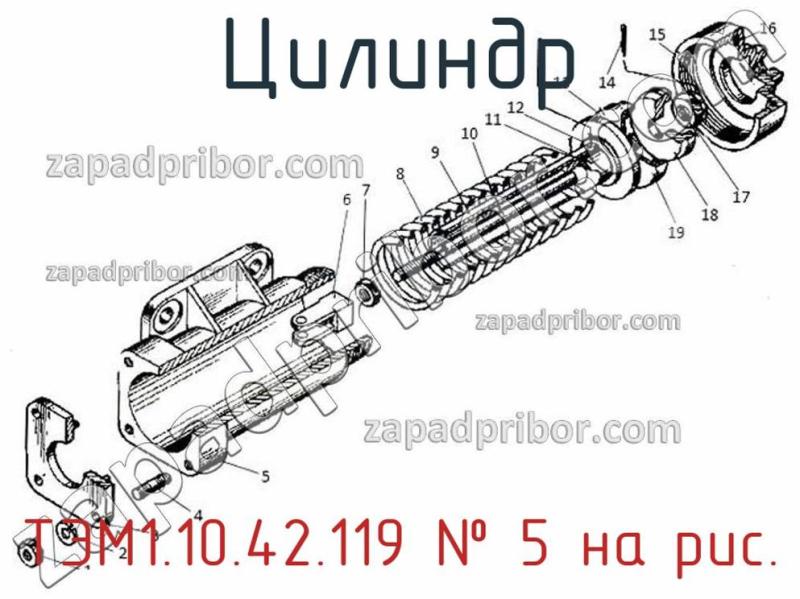 Цилиндр ТЭМ1.10.42.119 фотография.