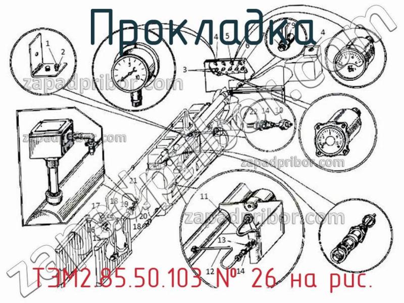 Прокладка ТЭМ2.85.50.103 фотография.
