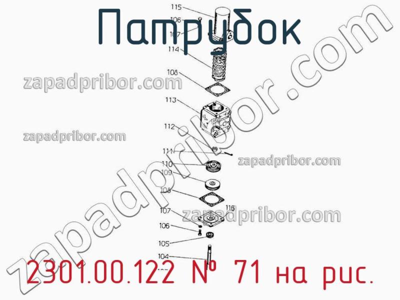 Патрубок 2301.00.122 фотография.