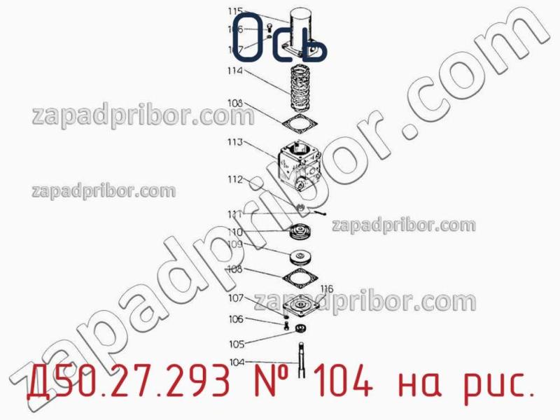 Ось Д50.27.293 фотография.
