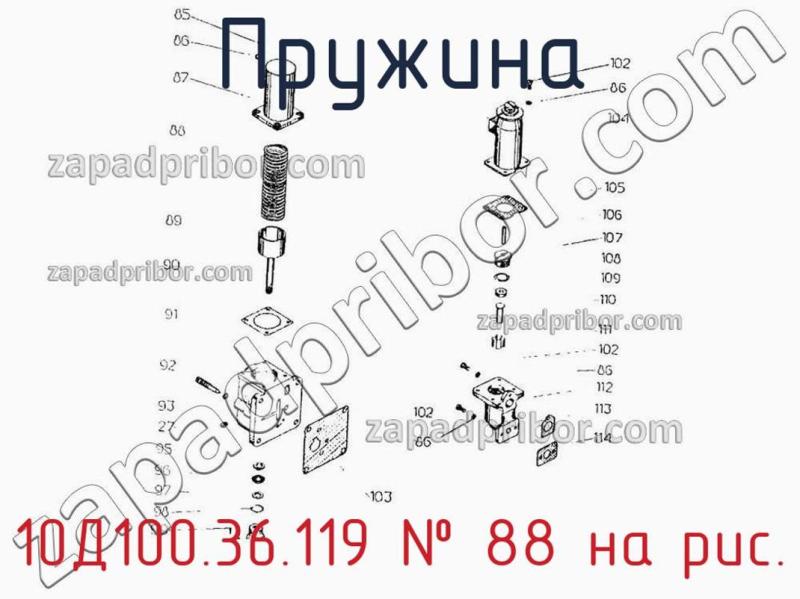 Пружина 10Д100.36.119 фотография.