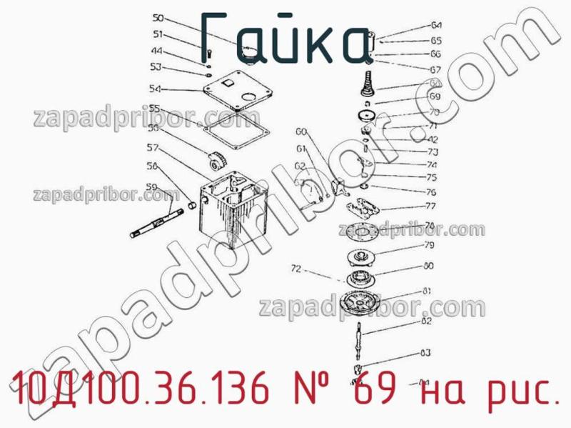 Гайка 10Д100.36.136 фотография.