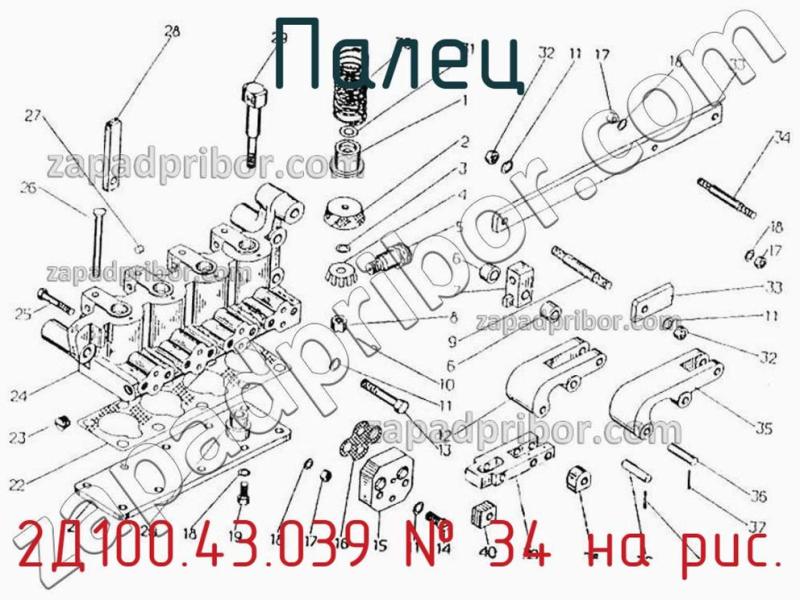 Палец 2Д100.43.039 фотография.
