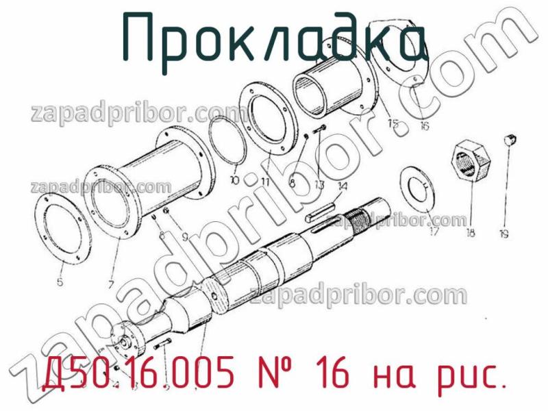 Прокладка Д50.16.005 фотография.