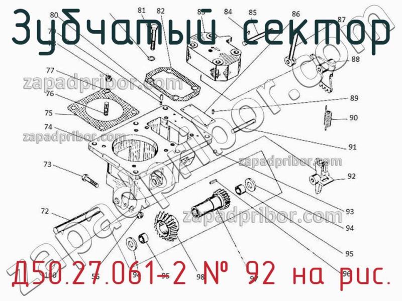 Зубчатый сектор Д50.27.061-2 фотография.