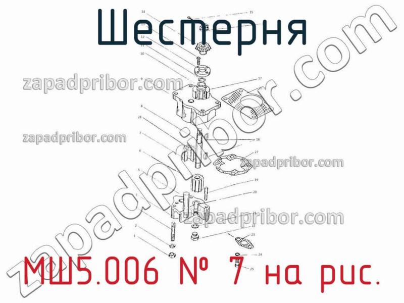 Шестерня МШ5.006 фотография.