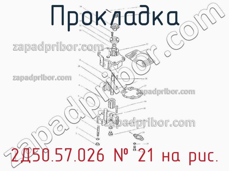 Прокладка 2Д50.57.026 фотография.