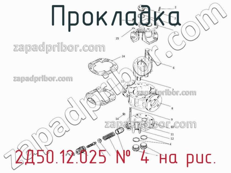 Прокладка 2Д50.12.025 фотография.
