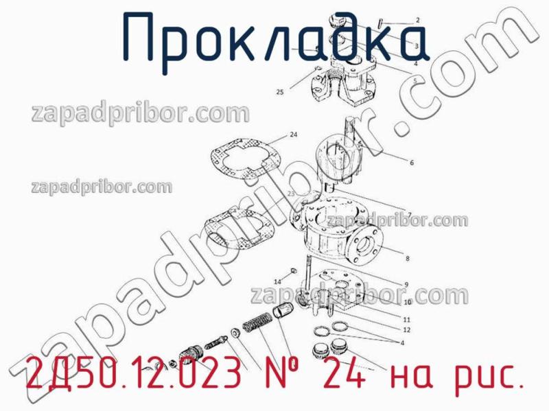 Прокладка 2Д50.12.023 фотография.