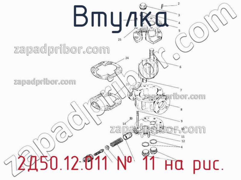 Втулка 2Д50.12.011 фотография.