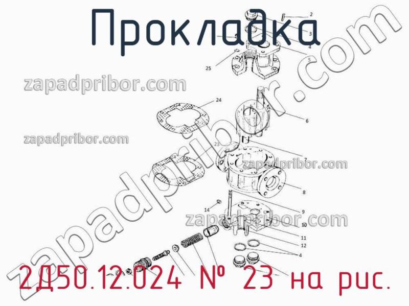 Прокладка 2Д50.12.024 фотография.