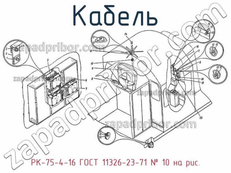 Кабель РК-75-4-16 ГОСТ 11326-23-71 фотография.