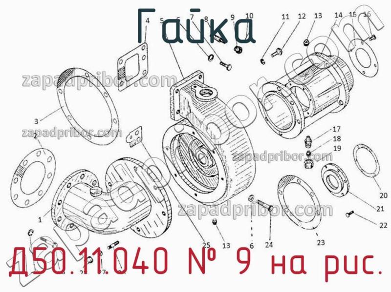 Гайка Д50.11.040 фотография.