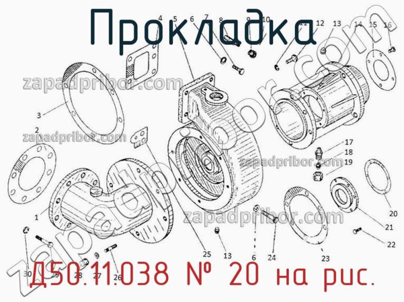 Прокладка Д50.11.038 фотография.
