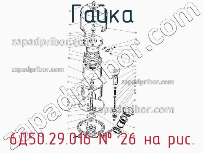 Гайка 6Д50.29.016 фотография.