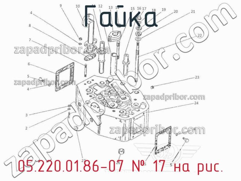 Гайка 05.220.01.86-07 фотография.