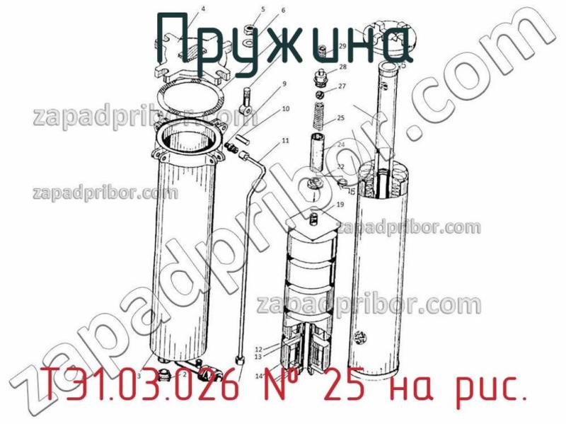 Пружина ТЭ1.03.026 фотография.