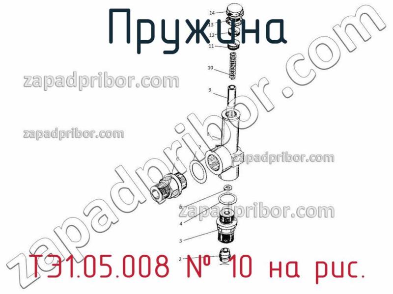 Пружина ТЭ1.05.008 фотография.