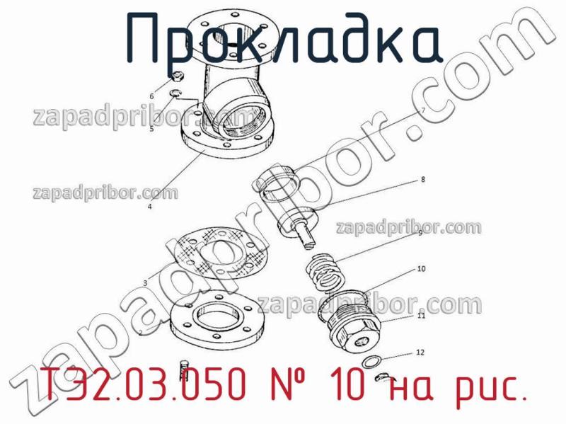 Прокладка ТЭ2.03.050 фотография.