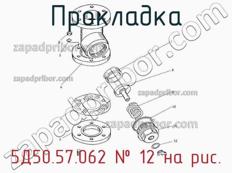 Прокладка 5Д50.57.062 фотография.