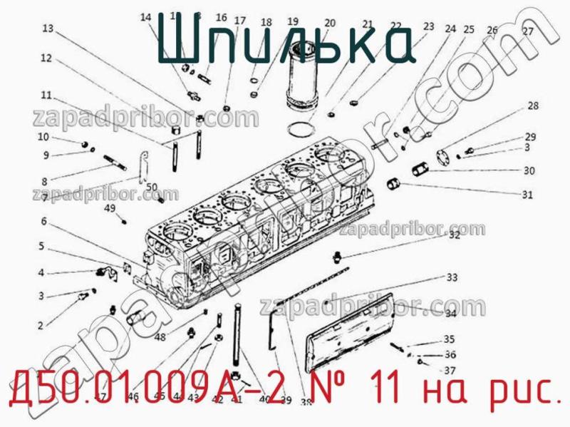 Шпилька Д50.01.009А-2 фотография.