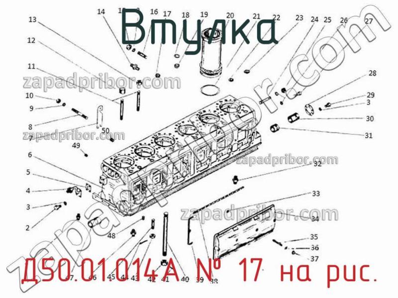 Втулка Д50.01.014А фотография.