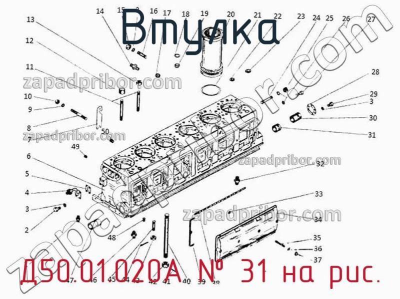 Втулка Д50.01.020А фотография.