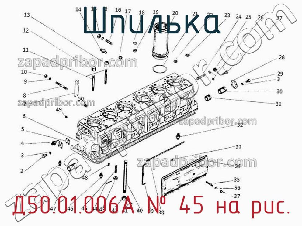 Д50.01.006А - Шпилька - фотография. Увеличить. Д50.01.006А - Шпилька - фотография.