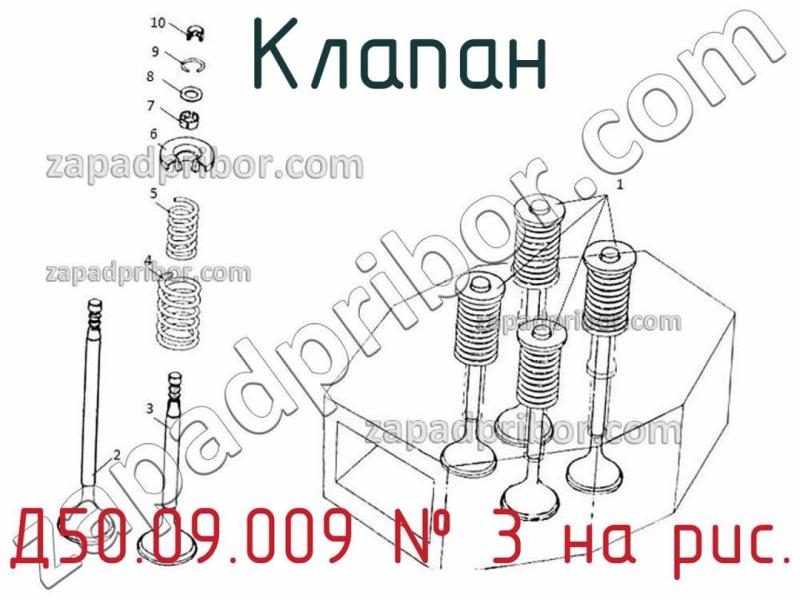 Клапан Д50.09.009 фотография.