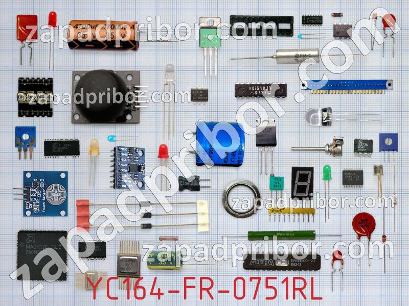 Резисторная сборка  YC164-FR-0751RL фотография.
