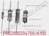 Резистор металлопленочный  PR02000204700JA100 фотография 2.