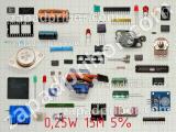 Резистор 0,25W 15M 5% 