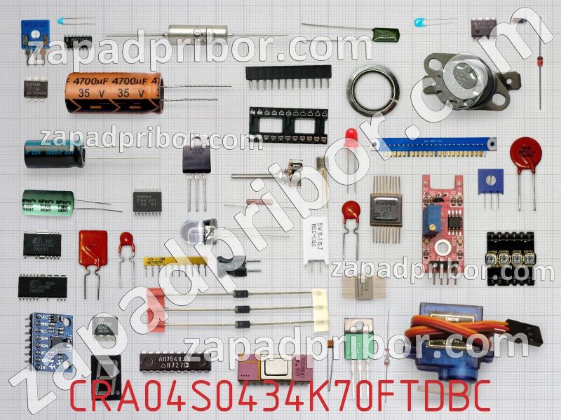 Резисторная сборка  CRA04S0434K70FTDBC фотография.