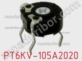 Потенциометр подстроечный PT6KV-105A2020 фотография 2.