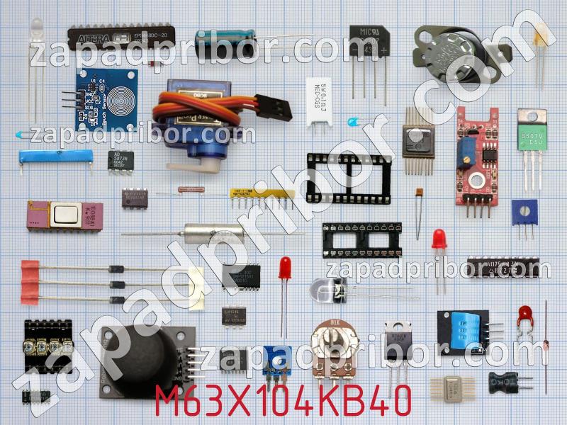 Потенциометр подстроечный M63X104KB40 фотография.