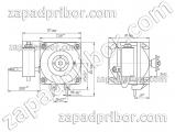 ДАО110-18-3,0 чертеж электродвигателя.