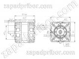 ДАК125-118-3,0-УХЛ4 чертеж электродвигателя.