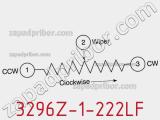 Потенциометр подстроечный 3296Z-1-222LF фотография 3.