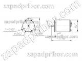 ДАТ-10-12А чертеж электродвигателя.