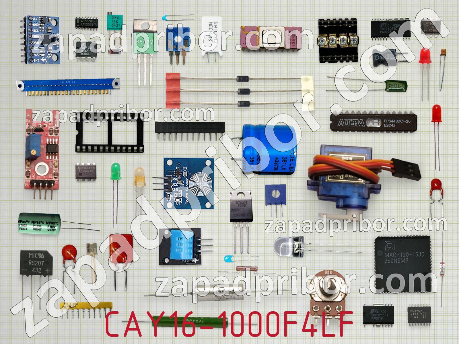 CAY16-1000F4LF - Резисторная сборка - фотография. Увеличить. CAY16-1000F4LF - Резисторная сборка - фотография.