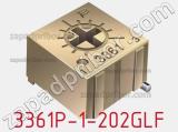 Потенциометр подстроечный 3361P-1-202GLF фотография 3.