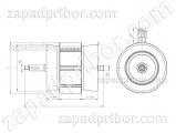 ДАТ125-2200-8 чертеж электродвигателя.