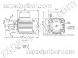 ДАТ63-180-1,5 чертеж электродвигателя.