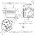 ДАТ63-370-1,5 чертеж электродвигателя.