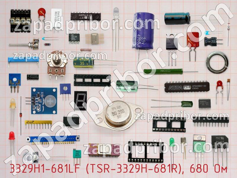 Резистор подстроечный 3329H1-681LF (TSR-3329H-681R), 680 Oм фотография.