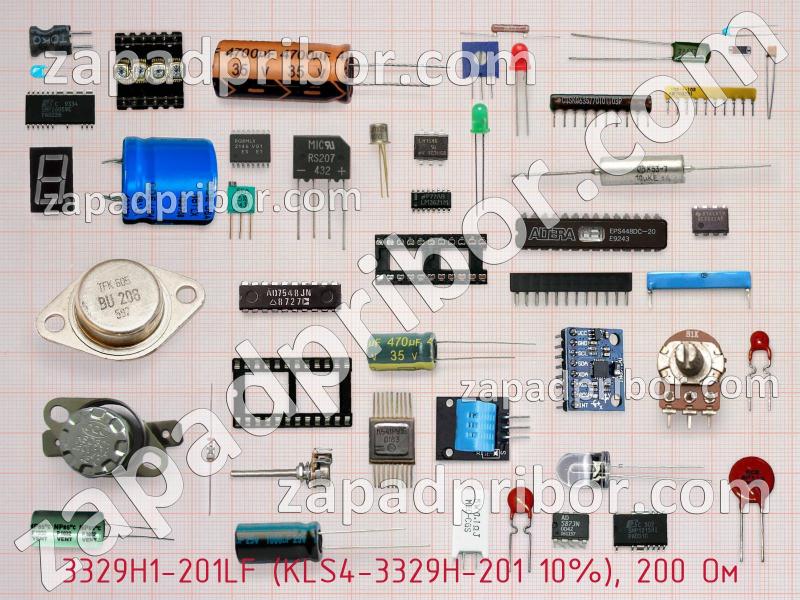 Резистор подстроечный 3329H1-201LF (KLS4-3329H-201 10%), 200 Oм фотография.